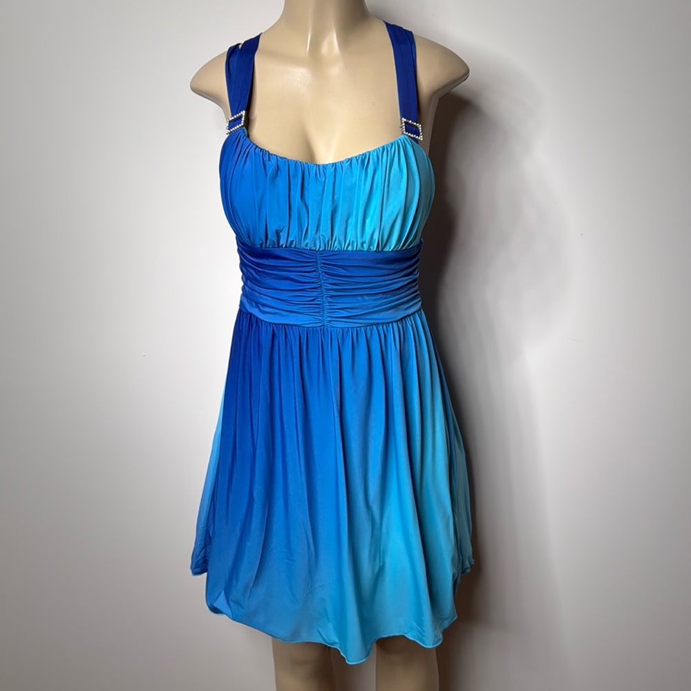 Love tease medium blue ombré dress